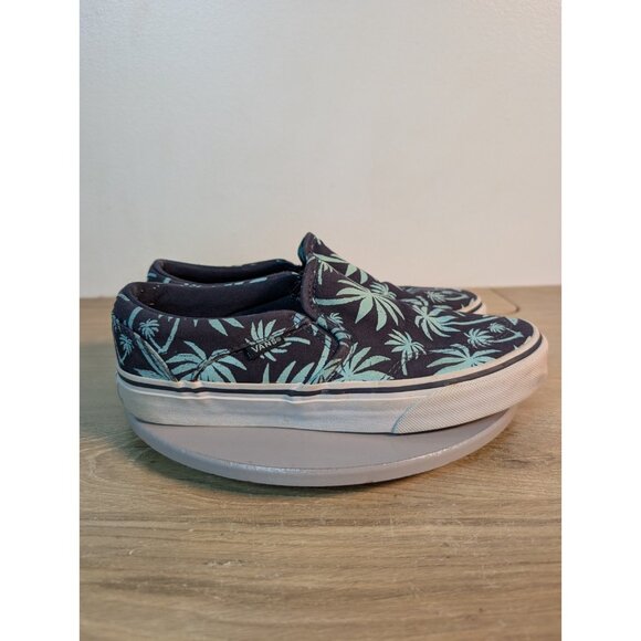 Vans Coconut Palms Tree Blue Skate Slip On Sneaker Shoe, Women's, Size 7 - Picture 4 of 10